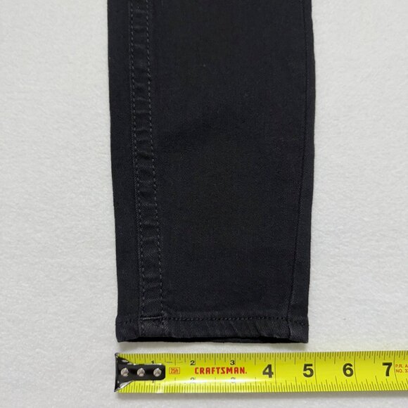 True Religion Women's Jennie Big T Mid Rise Lurex Black Skinny Jeans Size 26 NWT - Picture 11 of 11